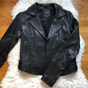 Black Leather Jacket 100% Lambskin Leather Brand New!!